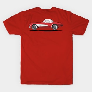 Cartoon Corvette - Vector Style T-Shirt